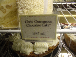 Calorific cheese cake, Macys, SF!