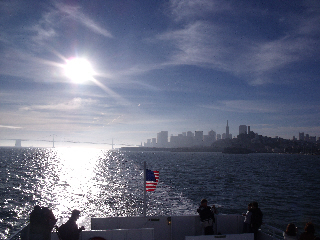 San Francisco & Bay Bridge in early morning sunshine