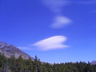 Lenticular cloud, Swiss Alps
