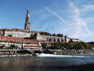 Looking toward the Berner Münster, Bern