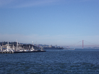 First sighting of the Golden Gate Bridge!