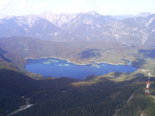 Garmisch from the Zugspitze cable car!