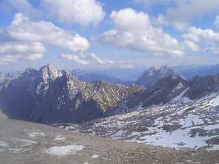 The Alps from Zugspitze (highest point in Germany!)